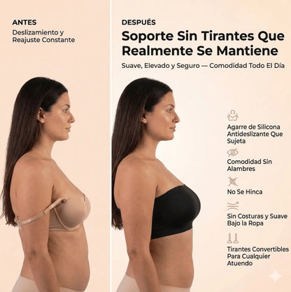 Sostén Suavera ™ | Sujetador Bandeau que No Se Mueve